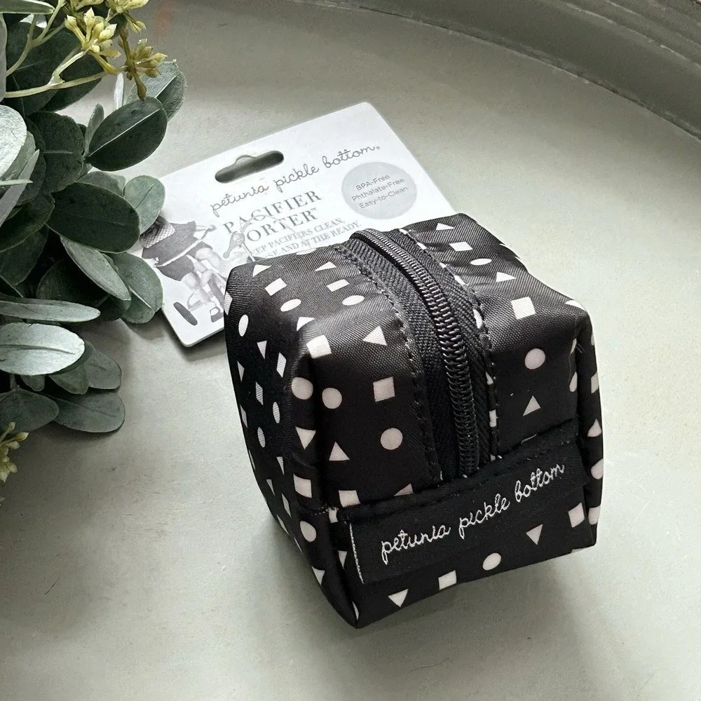 Petunia Pickle Bottom Black‎ Nimble Diaper Clutch/Paci Holder Bundle Neo Geo $85